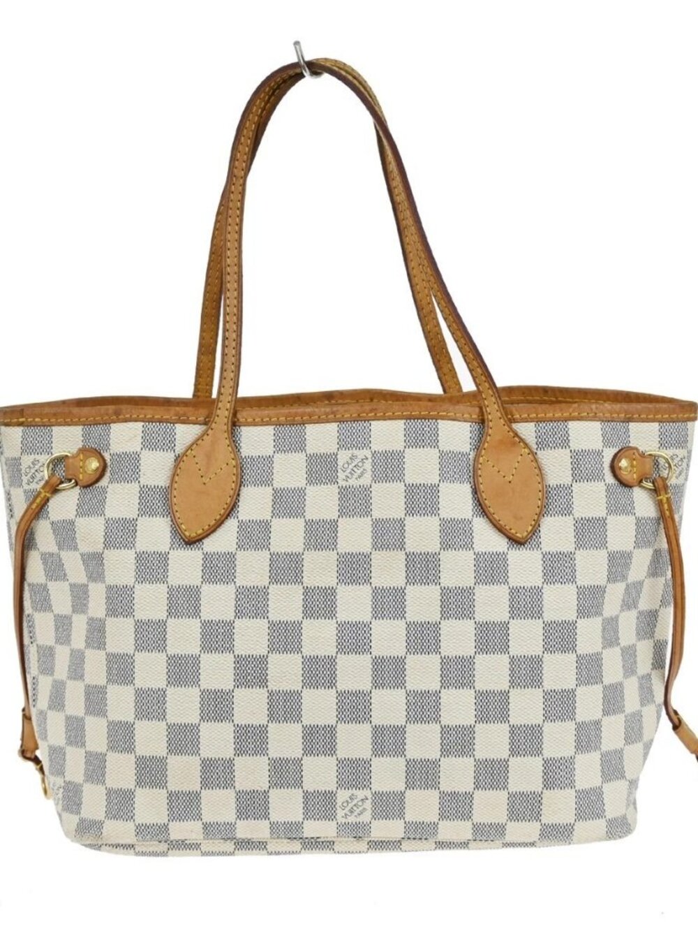 LOUIS VUITTON DAMIER AZUR NEVERFULL PM TOTE BAG N51110 YQ06554 - Picture 2 of 15